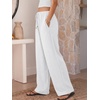image:imageANRABESS Womens Palazzo Pants Wide Leg Flowy Drawstring High Waisted Casual Trousers 2026 Summer Beach Vacation ClothesWhite