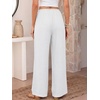 image:imageANRABESS Womens Palazzo Pants Wide Leg Flowy Drawstring High Waisted Casual Trousers 2026 Summer Beach Vacation ClothesWhite