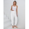 image:imageANRABESS Womens Pants Elastic Waist Summer Casual Harem Barrel Lounge Work Slacks Cropped Beach Vacation Clothes with PocketsWhite