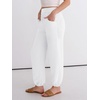 image:imageANRABESS Womens Pants Elastic Waist Summer Casual Harem Barrel Lounge Work Slacks Cropped Beach Vacation Clothes with PocketsWhite