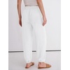image:imageANRABESS Womens Pants Elastic Waist Summer Casual Harem Barrel Lounge Work Slacks Cropped Beach Vacation Clothes with PocketsWhite