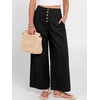 image:imageANRABESS Womens Wide Leg Palazzo JeansCropped Ankle LengthHigh Waist Baggy Barrel Denim Pants with Pockets Black Large