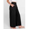 image:imageANRABESS Womens Wide Leg Palazzo JeansCropped Ankle LengthHigh Waist Baggy Barrel Denim Pants with Pockets Black Large