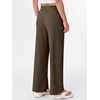 image:imageANRABESS Womens Wide Leg Palazzo Linen Pants High Waist Split Ankle Casual Lounge Beach Vacation Pants 2026 Spring SummerBrown