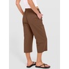 image:imageANRABESS Capris Pants for Women Summer Casual Loose Drawstring Elastic High Waist Straight 2026 Lounge Beach Cropped TrousersCoffee