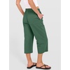 image:imageANRABESS Capris Pants for Women Summer Casual Loose Drawstring Elastic High Waist Straight 2026 Lounge Beach Cropped TrousersForest Green