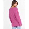 image:imageANRABESS Long Sleeve Shirts for Women V Neck Casual Fall Tops Loose Fit Lightweight Sweaters Tunic Fashion 2026 ClothesHot Pink