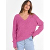 image:imageANRABESS Long Sleeve Shirts for Women V Neck Casual Fall Tops Loose Fit Lightweight Sweaters Tunic Fashion 2026 ClothesHot Pink
