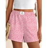 image:imageANRABESS Shorts for Women Summer Beach Cover Ups Casual High Waist Flowy Wide Leg 2026 Spring Vacation Lounge ShortsPink Floral