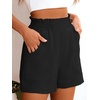 image:imageANRABESS Shorts for Women Summer Casual Elastic High Waisted Wide Leg Cute Dressy 2026 Vacation Beach ClothesBlack