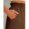 image:imageANRABESS Shorts for Women Summer Casual Elastic High Waisted Wide Leg Cute Dressy 2026 Vacation Beach ClothesBrown Red