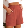 image:imageANRABESS Shorts for Women Summer Casual Elastic High Waisted Wide Leg Cute Dressy 2026 Vacation Beach ClothesCoral