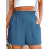 image:imageANRABESS Shorts for Women Summer Casual Elastic High Waisted Wide Leg Cute Dressy 2026 Vacation Beach ClothesLake
