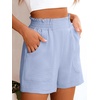 image:imageANRABESS Shorts for Women Summer Casual Elastic High Waisted Wide Leg Cute Dressy 2026 Vacation Beach ClothesLight Blue