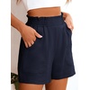 image:imageANRABESS Shorts for Women Summer Casual Elastic High Waisted Wide Leg Cute Dressy 2026 Vacation Beach ClothesNavy