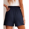 image:imageANRABESS Shorts for Women Summer Casual Elastic High Waisted Wide Leg Cute Dressy 2026 Vacation Beach ClothesNavy