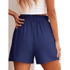 image:imageANRABESS Shorts for Women Summer Casual Elastic High Waisted Wide Leg Cute Dressy 2026 Vacation Beach ClothesNavy Blue