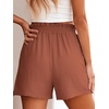 image:imageANRABESS Shorts for Women Summer Casual Elastic High Waisted Wide Leg Cute Dressy 2026 Vacation Beach ClothesRust