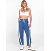 image:imageANRABESS Women Track Pants Casual Drawstring Waist Lightweight Baggy Contrast Color Workout Barrel Leg Pants with PocketsBlue