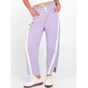 image:imageANRABESS Women Track Pants Casual Drawstring Waist Lightweight Baggy Contrast Color Workout Barrel Leg Pants with PocketsPurple