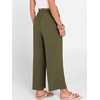 image:imageANRABESS Women Wide Leg Pants Summer Palazzo High Waisted Casual Loose Lounge Flowy Capri Cropped Beach Trousers Work OutfitsArmy Green