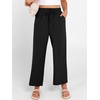 image:imageANRABESS Women Wide Leg Pants Summer Palazzo High Waisted Casual Loose Lounge Flowy Capri Cropped Beach Trousers Work OutfitsBlack