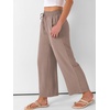 image:imageANRABESS Women Wide Leg Pants Summer Palazzo High Waisted Casual Loose Lounge Flowy Capri Cropped Beach Trousers Work OutfitsLight Camel
