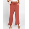 image:imageANRABESS Women Wide Leg Pants Summer Palazzo High Waisted Casual Loose Lounge Flowy Capri Cropped Beach Trousers Work OutfitsOrange Red