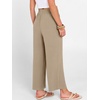 image:imageANRABESS Women Wide Leg Pants Summer Palazzo High Waisted Casual Loose Lounge Flowy Capri Cropped Beach Trousers Work OutfitsYellow Khaki