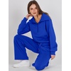 image:imageANRABESS Womens 2 Piece Outfits Half Zip Sweatshirt amp Wide Leg Pants Airport Travel Lounge Matching Sets Sweatsuits ClothingRoyal Blue
