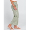 image:imageANRABESS Womens Gingham Striped Pants Palazzo amp Cropped Comfy amp Cute Lounge Pajama Plaid PJ Bottoms With PocketsArmy Green White Plaid
