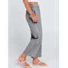 image:imageANRABESS Womens Gingham Striped Pants Palazzo amp Cropped Comfy amp Cute Lounge Pajama Plaid PJ Bottoms With PocketsBlack White Plaid
