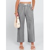 image:imageANRABESS Womens Gingham Striped Pants Palazzo amp Cropped Comfy amp Cute Lounge Pajama Plaid PJ Bottoms With PocketsBlack White Plaid