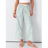 image:imageANRABESS Womens Gingham Striped Pants Palazzo amp Cropped Comfy amp Cute Lounge Pajama Plaid PJ Bottoms With PocketsGreen White Plaid