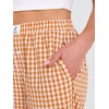 image:imageANRABESS Womens Gingham Striped Pants Palazzo amp Cropped Comfy amp Cute Lounge Pajama Plaid PJ Bottoms With PocketsOrange White Plaid