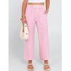 image:imageANRABESS Womens Gingham Striped Pants Palazzo amp Cropped Comfy amp Cute Lounge Pajama Plaid PJ Bottoms With PocketsPink White Plaid