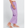 image:imageANRABESS Womens Gingham Striped Pants Palazzo amp Cropped Comfy amp Cute Lounge Pajama Plaid PJ Bottoms With PocketsPurple White Plaid