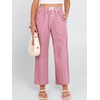 image:imageANRABESS Womens Gingham Striped Pants Palazzo amp Cropped Comfy amp Cute Lounge Pajama Plaid PJ Bottoms With PocketsRed White Plaid