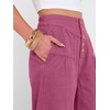 image:imageANRABESS Womens Wide Leg Palazzo JeansCropped Ankle LengthHigh Waist Baggy Barrel Denim Pants with PocketsHot Pink