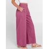 image:imageANRABESS Womens Wide Leg Palazzo JeansCropped Ankle LengthHigh Waist Baggy Barrel Denim Pants with PocketsHot Pink