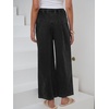 image:imageANRABESS Womens Wide Leg Palazzo JeansCropped Ankle LengthHigh Waist Baggy Barrel Denim Pants with PocketsWashed Black