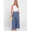 image:imageANRABESS Womens Wide Leg Palazzo JeansCropped Ankle LengthHigh Waist Baggy Barrel Denim Pants with PocketsWater Blue