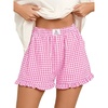 Hot Pink White Plaid