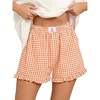Orange White Plaid