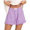 Purple White Plaid
