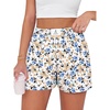 image:imageANRABESS Shorts for Women Summer Beach Cover Ups Casual High Waist Flowy Wide Leg 2026 Spring Vacation Lounge ShortsYellow Blue Floral