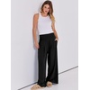 image:imageANRABESS Women Linen Palazzo Pants Summer Boho Wide Leg High Waist Casual Lounge Pant 2026 Beach Travel Vacation OutfitsBlack