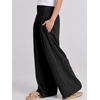 image:imageANRABESS Women Linen Palazzo Pants Summer Boho Wide Leg High Waist Casual Lounge Pant 2026 Beach Travel Vacation OutfitsBlack