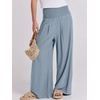 image:imageANRABESS Women Linen Palazzo Pants Summer Boho Wide Leg High Waist Casual Lounge Pant 2026 Beach Travel Vacation OutfitsBlue