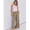image:imageANRABESS Women Linen Palazzo Pants Summer Boho Wide Leg High Waist Casual Lounge Pant 2026 Beach Travel Vacation OutfitsBrown